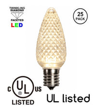 Cargar imagen en el visor de la galería, ul listed faceted LED warm white