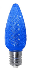 Load image into Gallery viewer, blue opticore faceted C9 LED replacement bulb