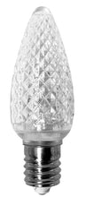 Load image into Gallery viewer, pure white faceted c9 bulb