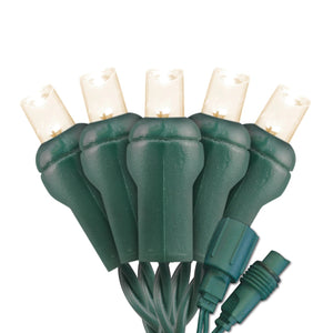 Commercial Co-Axil Warm White  2500 kelvin 70 Light LED 5mm Outdoor Christmas Mini Light Set