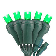 Load image into Gallery viewer, Commercial Co-Axil Green 70 Light LED 5mm Outdoor Christmas Mini Light Set
