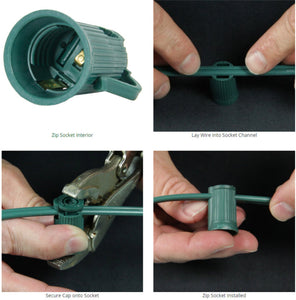 step by step method zip socket 