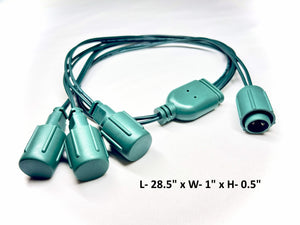 coaxial splitter connector dimensions