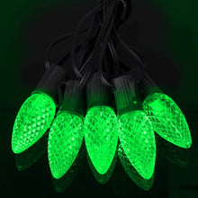 Charger l&#39;image dans la galerie, green opticore faceted C9 replacement bulbs set
