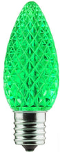 Charger l'image dans la galerie, opticore faceted C9 LED green replacement bulb
