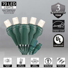 Load image into Gallery viewer, UL certified shatterproof warm white mini lights 
