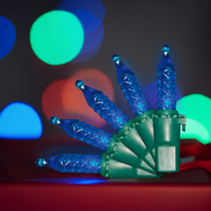 Case 24 Blue 70 Light LED Faceted M5 Outdoor Christmas Mini Light Set (Copy)