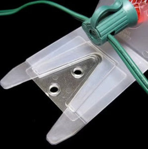 parapet clip attached to  bulb wire