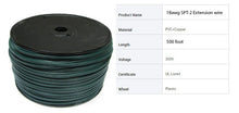 Load image into Gallery viewer, 500 feet of SPT-2 Green Lamp Wire, 18 awg
