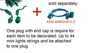 HHD Coaxial Power Connector for 5mm Led Mini Light Strings