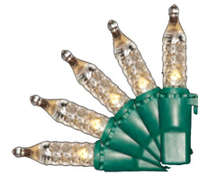 Load image into Gallery viewer, Case 24 Warm White 70 Light LED Faceted M5 Outdoor Christmas Mini Light Set
