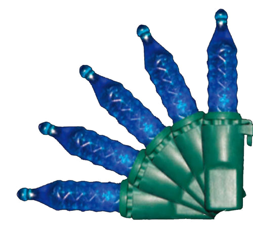 blue faceted M5 lights