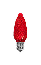 Cargar imagen en el visor de la galería, opticore faceted C9 LED red replacement bulb
